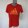 Тениска adidas — Мъже размер L Червено, снимка 1