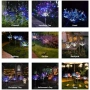  4471 Декоративен соларен фойерверк за градина със 120 LED светлини и 8 режима на работа, снимка 3