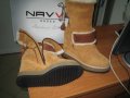 Дамски боти ,,Navvi,,м.614 естествен велур-Намаление, снимка 5