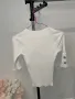 Бяла тениска рипс размер М, подходяща и за S, снимка 5