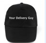 Шапка за доставчици ISA, с текст Your Delivery Guy, Черна, Регулируем размер, снимка 4