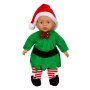 Детска кукла бебе, Коледен елф, 35см