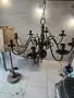 Голям масивен бронзов полилей свещник , снимка 2