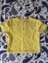 НОВО! Дамска жълта дантелена блузка, снимка 1 - Корсети, бюстиета, топове - 31054165