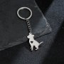 550 Ключодържател Кучешка Любов в сребристо сърце куче медицинска стомана безплатна доставка подарък, снимка 2