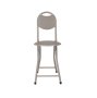 Метална табуретка/ стол, с облегалка, сгъваем стол, 30x40см, снимка 3