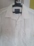 Мъжка спортна бяла риза с къс ръкав  EXSIDE с джобове, снимка 1 - Ризи - 33849621