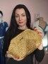 Ръчно плетена чанта от метализирана прежда модел "Блясък", снимка 1