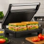 Тостер грил Royalty Line RL-PM1000 - Компактен грил и сандвич преса 2 в 1, снимка 1