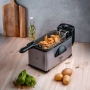 Фритюрник Voltz, 2000W, 2л./ 3л., демонтиращ се съд, капак и филтър,инокс, 2 ГОДИНИ ГАРАНЦИЯ, снимка 7