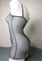 Еротична черна мрежеста прозрачна мини рокля по тялото, снимка 6