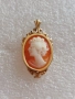 Златен авторски медальон камея,злато 375, снимка 2