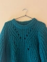 Тюркоазен плетен дамски пуловер М размер на марката Vero Moda състав 83% акрил ❤️, снимка 2