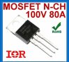 IRF8010, IRFB4410Z и IRLB4030 MOSFET-N транзистори на 100V за големи токове за електро-скутери, снимка 1