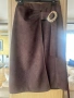 Тъмнокафява велурена пола, снимка 1