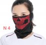 Бандана с червен череп- тип маска- спорт, свободно време хоби, снимка 1 - Спортна екипировка - 31001999