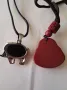 Висулки Буда от цинабар и слонче от оникс, снимка 3