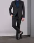 Черен костюм SLIM FIT CARDUCCI, снимка 1