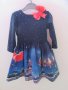 Детска коледна рокля с принт Viki Craze, снимка 1 - Бебешки рокли - 29777300