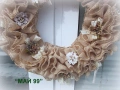 Венец от фино зебло с цветя и дантела, снимка 2