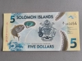 Банкнота - Соломонови острови - 5 долара UNC | 2019г., снимка 1