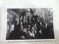 Снимка стара на група при излет в пещерата, снимка 1