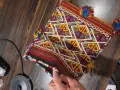 старинна българска тъкана торба (овчарска/битова торба или дисаги за през рамо), снимка 14