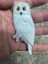 Сова дървена висулка , снимка 1