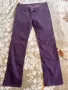 Лилави памучни дамски панталони, снимка 1