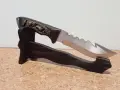 Ловен нож с дрвена стойка, снимка 2