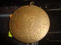 ГК на ДКМС БУРГАС ПО-ВИСОКО ПО-БЪРЗО ПО-СИЛНО НАГРАДЕН БРОНЗОВ МАСИВЕН МЕДАЛ 17205, снимка 3