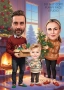 Карикатура по снимка за Коледа! Уникален подарък за любим човек!, снимка 12