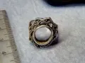 СТАР АЖУРЕН РетроАРТ СРЕБЪРЕН ПРЪСТЕН СРЕБРО 925 с ГНЕЗДА За ИНКРУСТИРАНЕ на СКЪПОЦЕННИ КАМЪНИ 41693, снимка 14