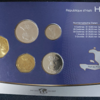 Хаити 1997-2003 -  Комплектен сет от 5 монети , снимка 2 - Нумизматика и бонистика - 44511128