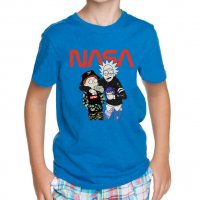 NEW! Мъжки и Детски тениски NASA RICK & MORTY / РИК и МОРТИ! Поръчай модел с ТВОЯ идея!, снимка 2 - Тениски - 25847470