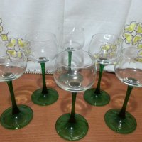 Ретро стъклени чаши за вино , снимка 2 - Антикварни и старинни предмети - 44343749