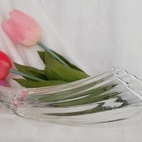 Художествена стъклена ваза Рог на изобилието., снимка 1 - Вази - 38465809