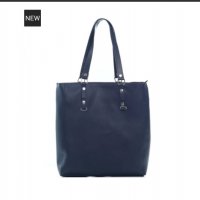 Дамска чанта от естествена кожа модел PAMELA dark blue, снимка 5 - Чанти - 39111466