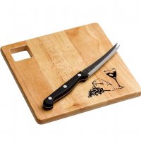 Комплект дъска за рязане и нож за сирена, снимка 2 - Прибори за хранене, готвене и сервиране - 30553895