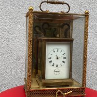 Каретен часовник репетир,будилник и гонг, снимка 6 - Антикварни и старинни предмети - 31444712
