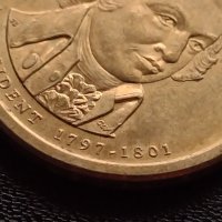 Възпоменателна монета 1 долар JOHN ADAMS 2 президент на САЩ 1797-1801) за КОЛЕКЦИЯ 38035, снимка 6 - Нумизматика и бонистика - 40765416