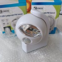 PIR Детектор за движение със светодиодна LED лампа EMOS, снимка 11 - Други стоки за дома - 42144215