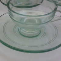 Ретро  чаши закалено стъкло Белотерм Варна , снимка 2 - Чаши - 17535523