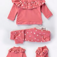 Комплект блуза с дълъг ръкав и панталон за момиче (3 години), снимка 1 - Детски комплекти - 33902781