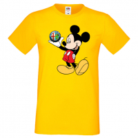 Мъжка тениска Mickey Mouse Alfa Romeo Подарък,Изненада,Рожден ден, снимка 10 - Тениски - 36576646
