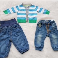 Жилетка и дънки H&M   за момченце 0-3 месеца , снимка 2 - Жилетки и елечета за бебе - 31084316