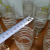 Стари стъклени чаши , снимка 4 - Антикварни и старинни предмети - 44783935