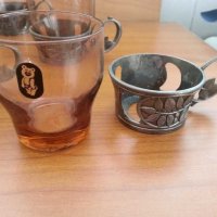 Руски метални стакани  подстакани , снимка 4 - Антикварни и старинни предмети - 30467496