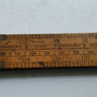 Стара измервателна линийка , снимка 3 - Антикварни и старинни предмети - 31055262