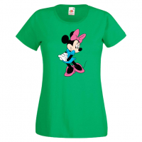 Дамска тениска Minnie Mouse 7 Подарък,Изненада,Рожден ден,, снимка 3 - Тениски - 36530791